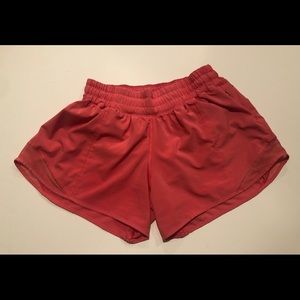 Lululemon Hot Pink Hotty Hot Shorts 4 Tall